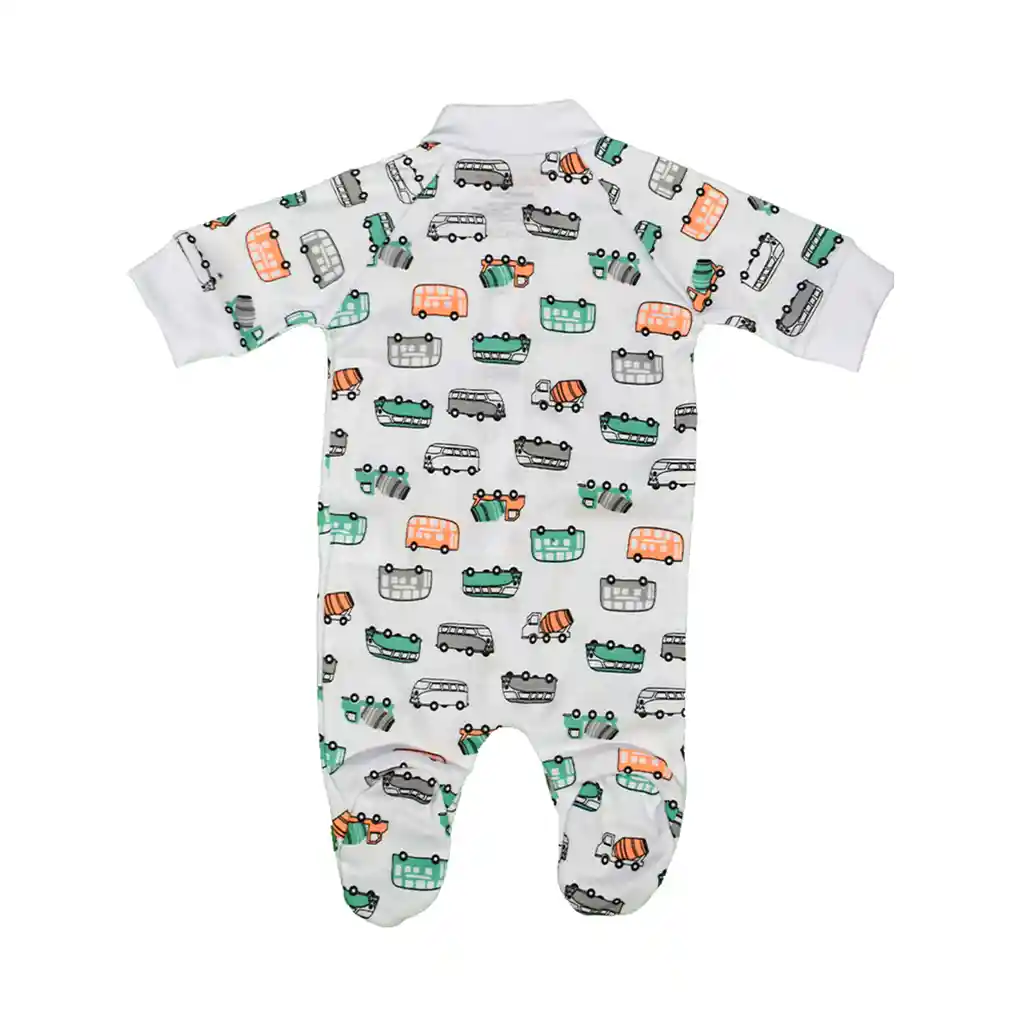 Pijama Enteriza Bebé Prematuro Estampado Niño Verde Esmeralda