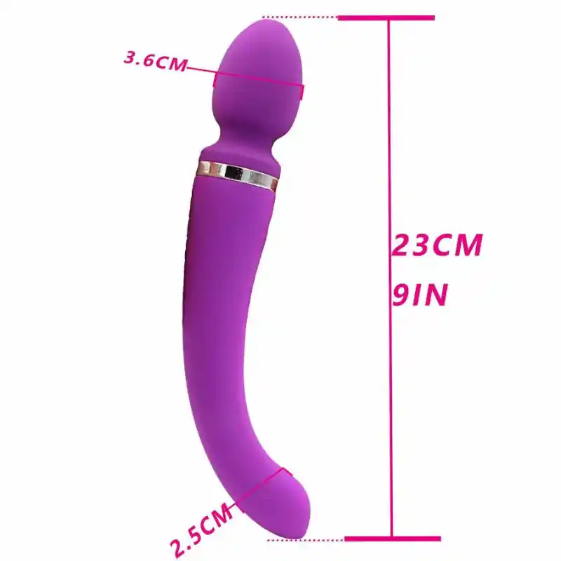 Vibrador Masajeador Doble Estimulacion Doble Motor Con Calefaccion