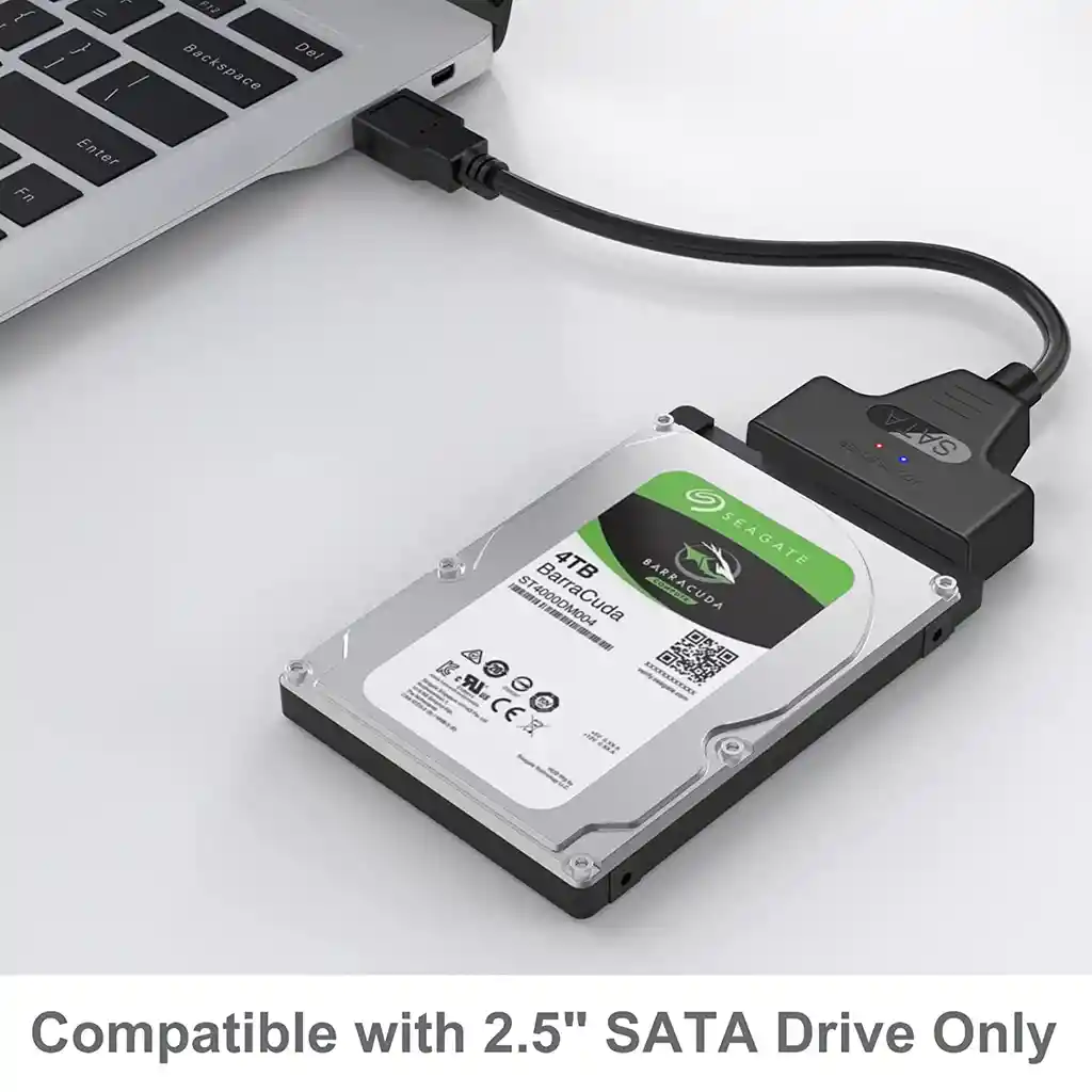 Cable Adaptador Disco Duro 2.5 Hdd Ssd Sata A Usb 3.0 Transferencia Datos