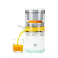 Exprimidor Saca Jugos Naranja Automatico Recargable Portatil Color Blanco