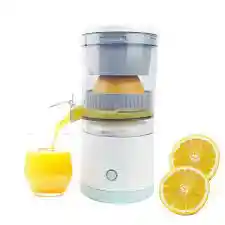 Exprimidor Saca Jugos Naranja Automatico Recargable Portatil Color Blanco