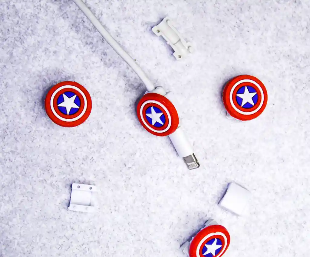 Protector De Cables Capitan America