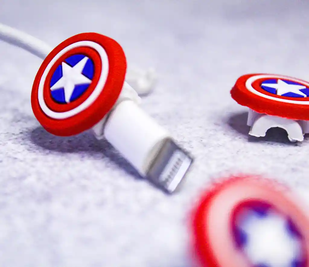 Protector De Cables Capitan America