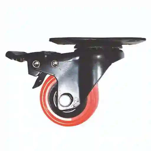 Rodachin De Pvc Con Freno 1.5kg