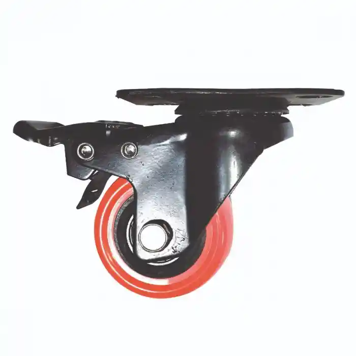 Rodachin De Pvc Con Freno 1.5kg