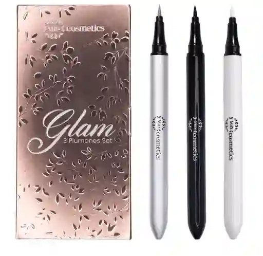 Set De Plumones X 3 Pcs Glam MIIS COSMETICS 