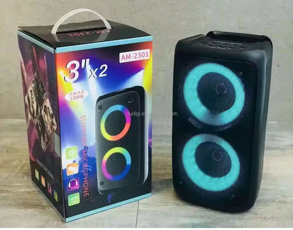 Parlante Bocina Bluetooth Portatil Rgb Am--2301