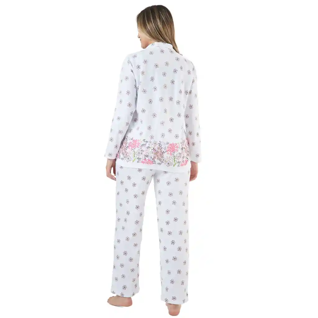 Pijama Mujer Lucia Estampada Blanco Talla Xl