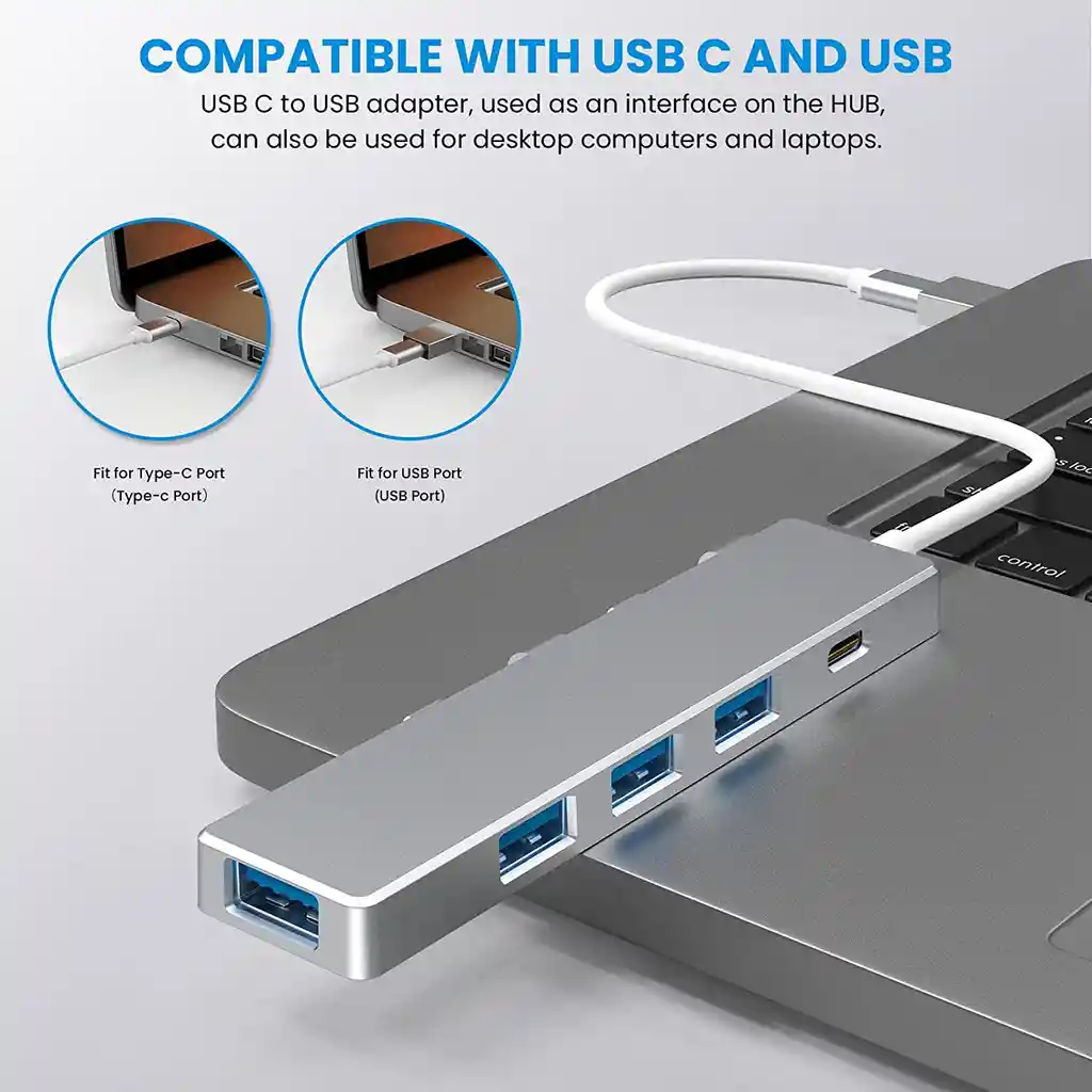 Adaptador Hub Usb C 3 Para Macbook Pro 3.0 Premium 4 En 1