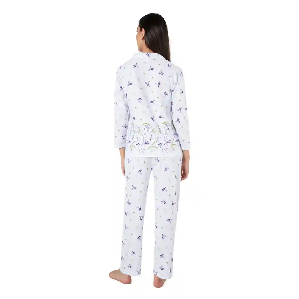 Pijama Mujer Lucia Estampada Morado Talla Xl