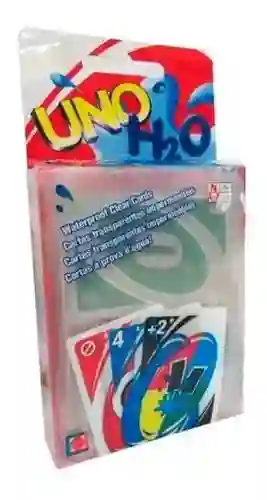 Juegos Cartas Uno H2o Impermeables Transparente Sumergible.