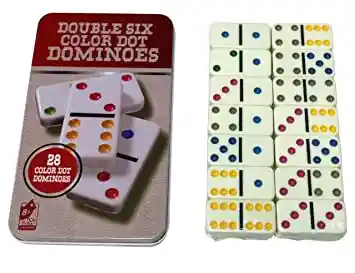 Double Six Color Dot Dominoes