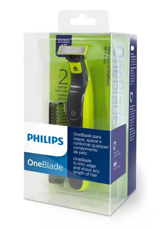 Philips Maquina Afeitadoraoneblade Qp2521/10 Verde Lima Y Gris Marengo 100V/240