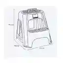 Silla Escalera 2 Pisos Con Tapa Para Guardar Herramienta