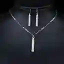 Juego De Joyas De Collar Y Aretes Para Mujer Con Estuche