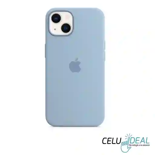 Estuche Silicona Iphone 14 Plus Azul Cielo