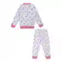 Pijama Térmica 3 Piezas Estampado Niña Rosado Medio Talla 06