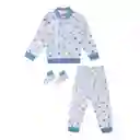 Pijama Térmica 3 Piezas Estampado Niño Talla 01