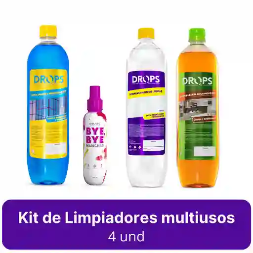 Kit De Limpiadores Drops X4