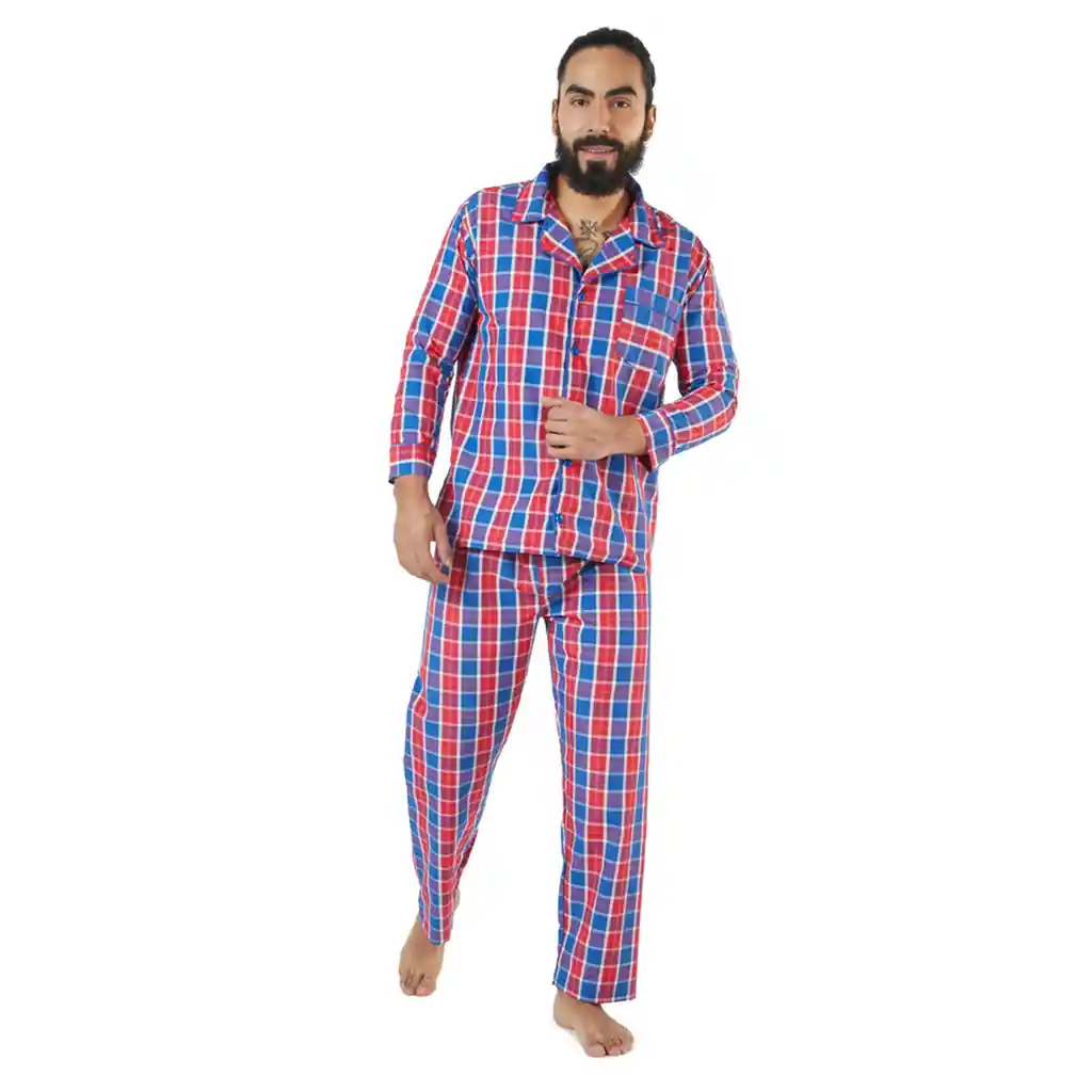 Pijama Hombre Carlos Rojo Medio Talla S