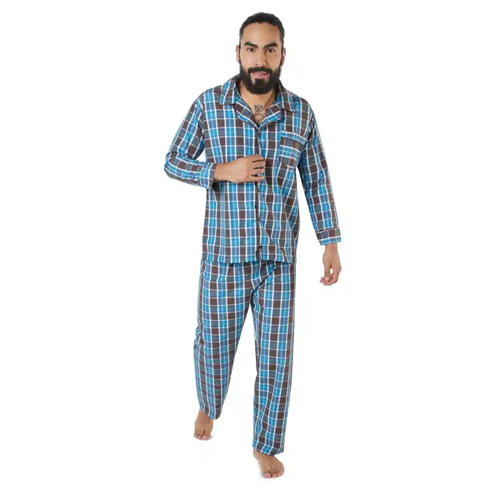 Pijama Hombre Carlos Cafe Talla S