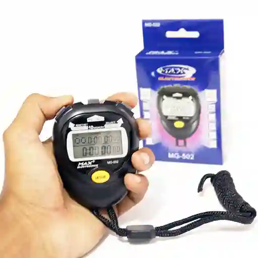 Cronometro 10 Memorias Con Calendario Max Electronics