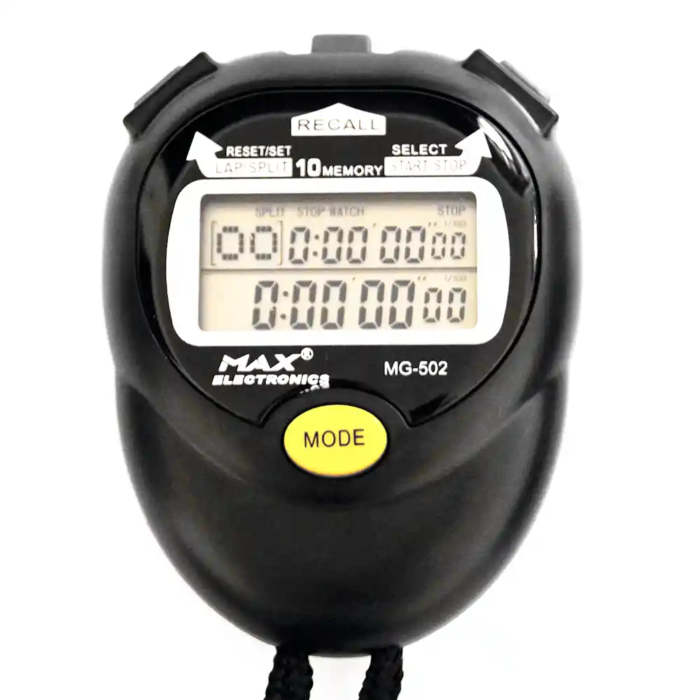 Cronometro 10 Memorias Con Calendario Max Electronics