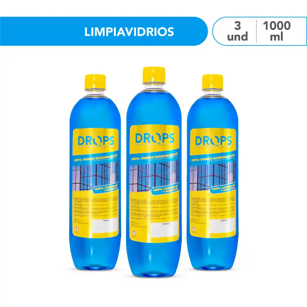 Limpia Vidrios Drops X3