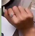 Anillo Ajustable Para Mujer Ojo Turco Fabricado En Plata 925