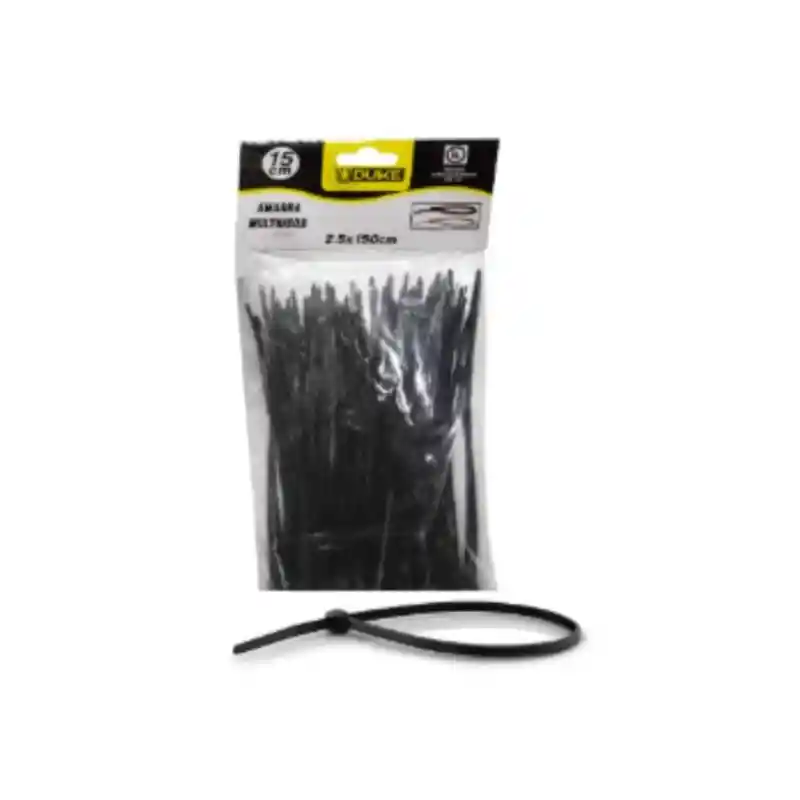 40cm Paquete Amarre Tirra Negro