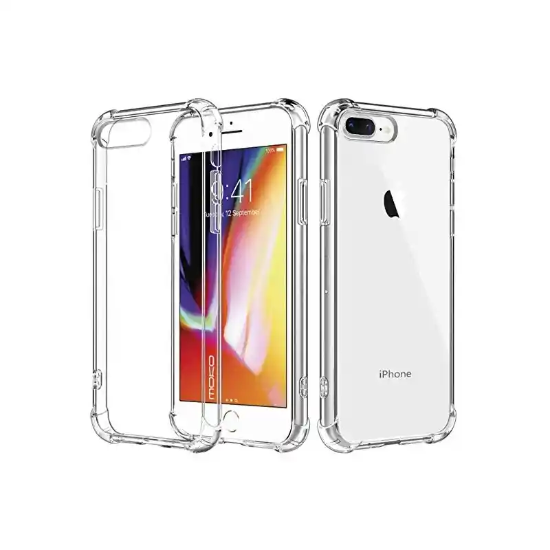 Iphone 7/8 Plus Case Esquinas Reforzadas Rígido Transparente