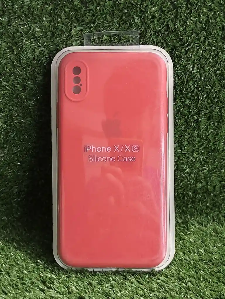 Iphone X | Forro Protector| Silicone Case | Rojo | Iphone | Carcasa | Funda | Anti Humedad