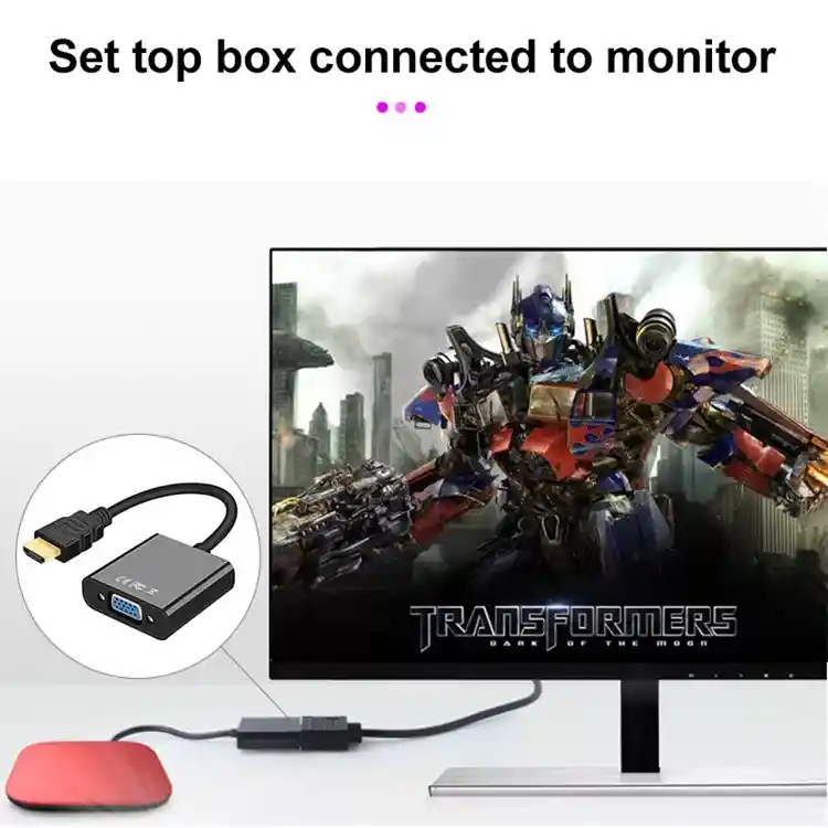 Adaptador Vga De Alta Calidad Macho A Hembra 1080p