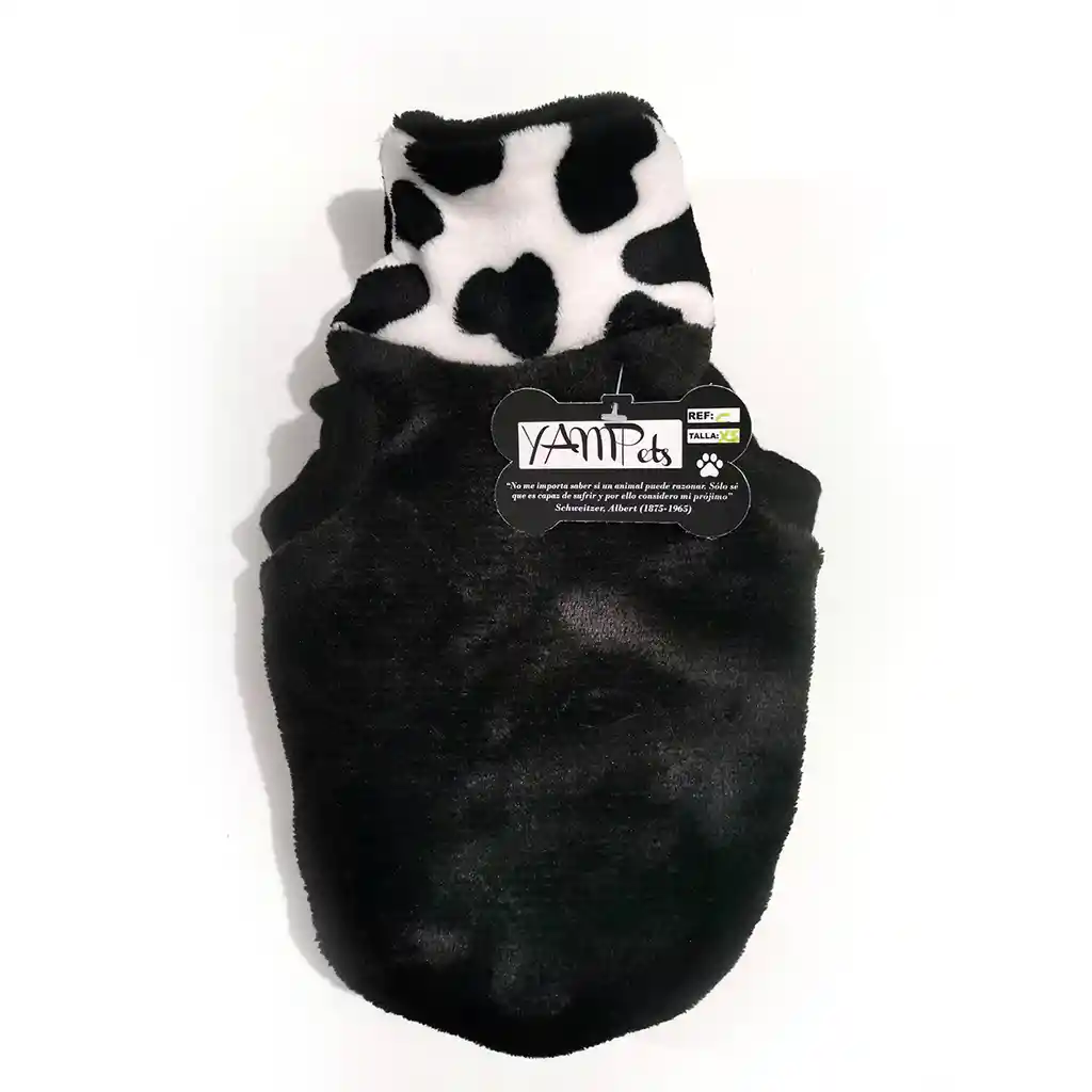 Saco Para Perro Y Gato Talla Xs Cuello Alto Vaca