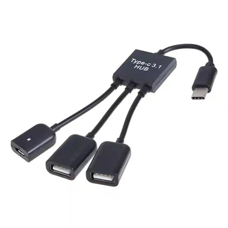 Adaptador De Cable Otg Tipo C Micro Usb Hub Adaptador Usb
