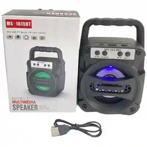 Parlante Bocina Bluetooth Ms Radio Colores Usb Microsd
