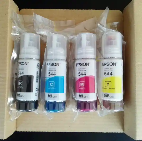 Tinta Epson 544 (x4) 100% Original L3110 1110 3150 5190