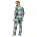 Pijama Hombre Leñadora Verde Militar Talla Xs