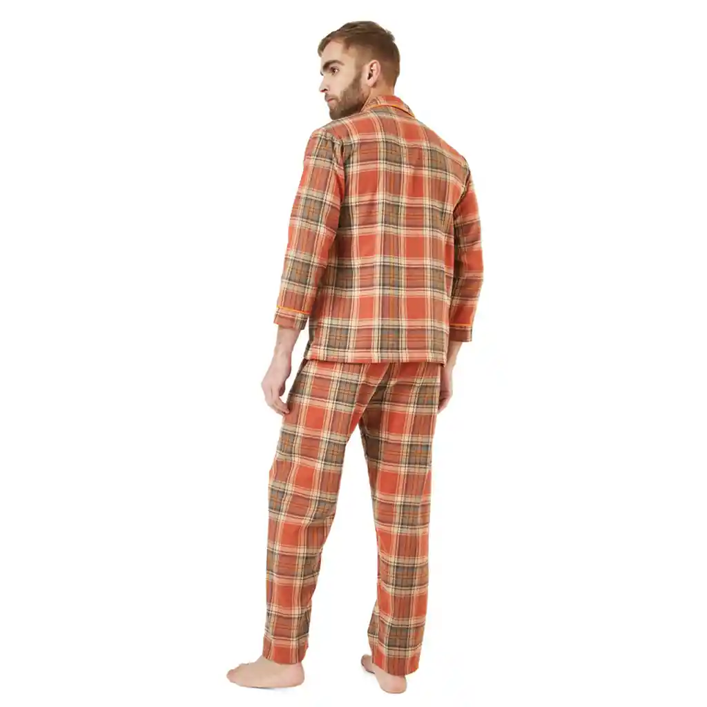 Pijama Hombre Leñadora Naranja Talla M