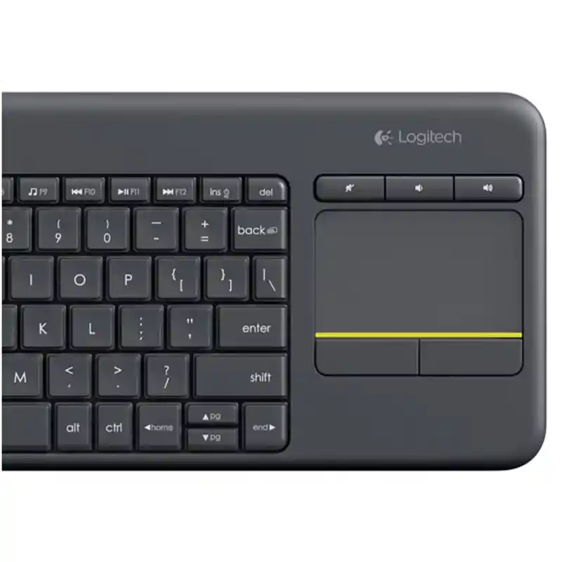 Teclado Inalámbrico Logitech K400 Plus Negro