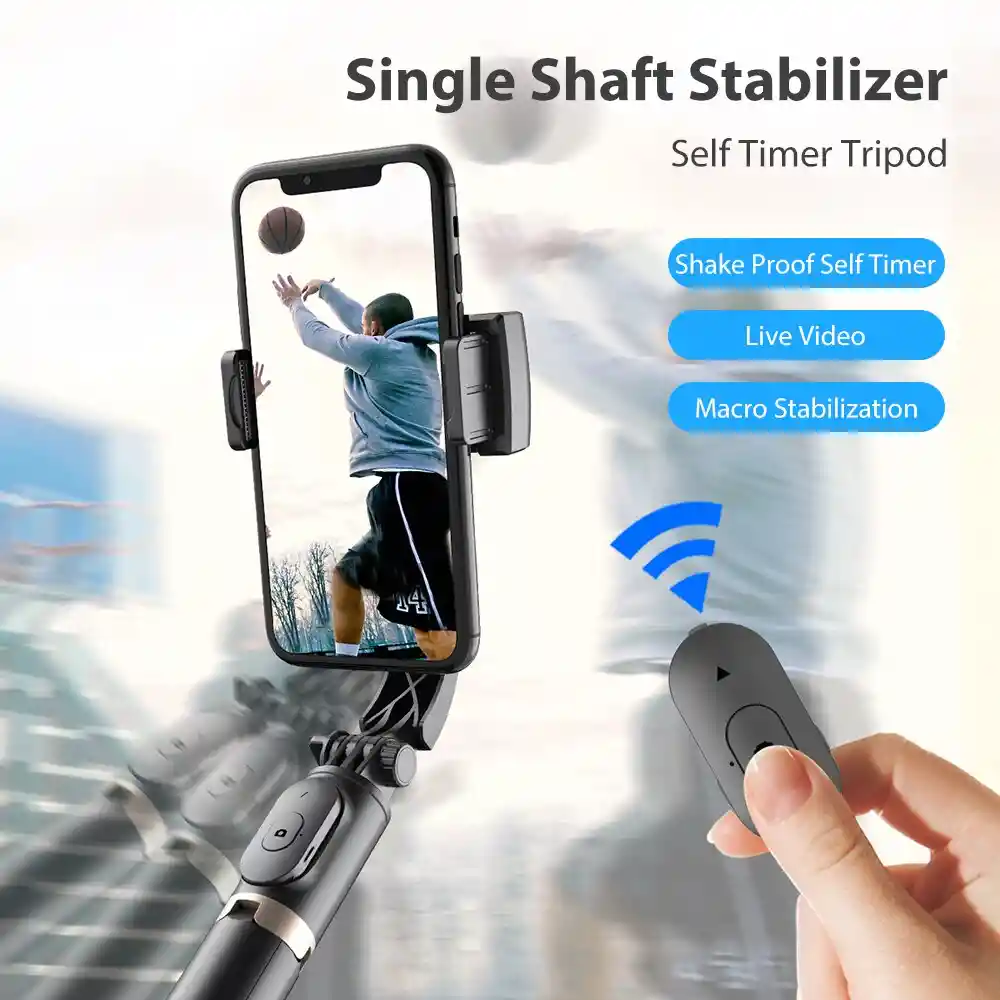 Gimbal Estabilizador Con Trípode Y Selfie Stick Q08