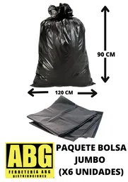 Paquete De Bolsas Jumbo X6 Unidades (90 Cm X 120 Cm)