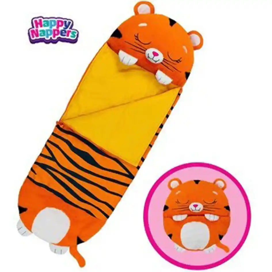 Sleeping Para Niños Bolsa Para Dormir Y Almohada Tigre