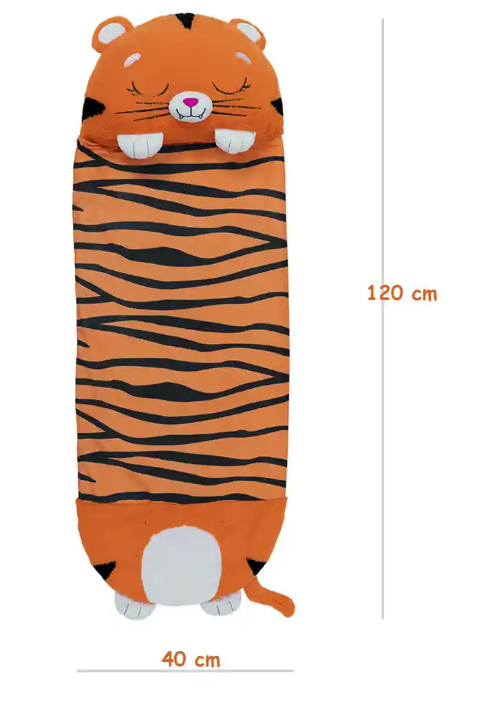 Sleeping Para Niños Bolsa Para Dormir Y Almohada Tigre