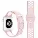 Manilla Nike Apple Watch | Smartwatch 42mm/44mm/45mm/49mm *rosa Con Blanco*
