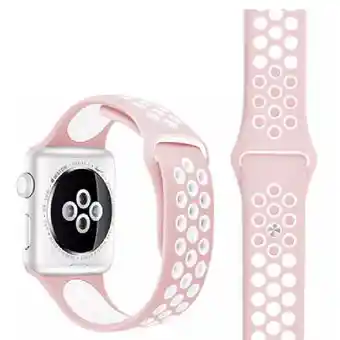 Manilla Nike Apple Watch | Smartwatch 42mm/44mm/45mm/49mm *rosa Con Blanco*