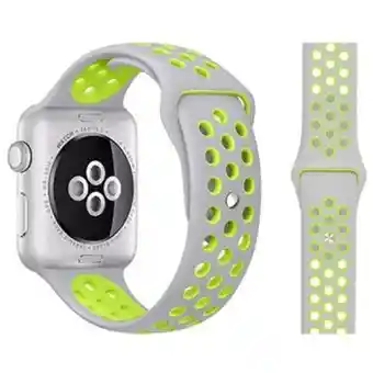 Manilla Nike Apple Watch | Smartwatch 42mm/44mm/45mm/49mm *gris Con Verde*