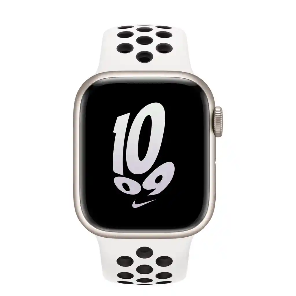 Manilla Nike Apple Watch | Smartwatch 42mm/44mm/45mm/49mm *blanco Con Negro*