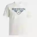 Reebok Camiseta Basketball Graphic Hombre Blanco S 100070719