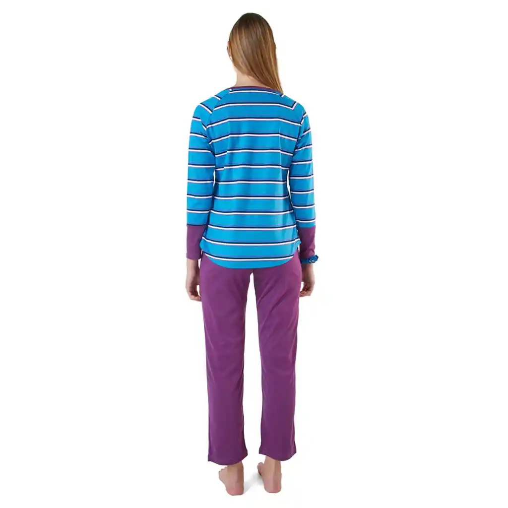 Pijama Mujer Scarlett Morado Talla S